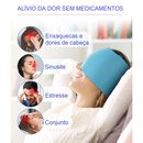 Touca Chapéu Alívio De Migraína Gel Terapêutico Quente Frio Gelo Envoltório Anti Estresse Dor Cabeça Enxaquecas Máscara De Olhos