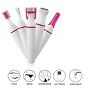 Aparador Depilador De Pelos Elétrico 5 e 1 Pernas Área Íntima Axilas Indolor