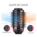 Escova Secadora Alisador Elétrica 1000W 3 em 1 110V/220V - Alisa, Seca e Modela